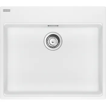 Virtuves izlietne Franke Maris Fragranīta MRG 610-60 CARE, 64x56 cm, balta-ledus 114.0729.485