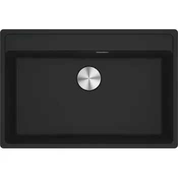 Virtuves izlietne Franke Maris Fragranīta MRG 610-72 RTL, 76x51 cm, matēti melna 114.0738.548
