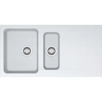 Virtuves izlietne Franke Orion Tectonite OID 651, 100x51 cm, balta 114.0288.591