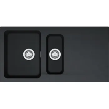 Virtuves izlietne Franke Orion Tectonite OID 651, 100x51 cm, melna 114.0288.592