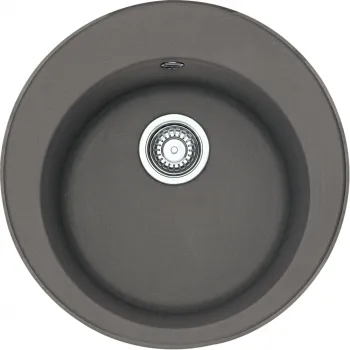 Virtuves izlietne Franke Rondo Fragranīta ROG 610, diametrs 51 cm, pelēks akmens 114.0284.731