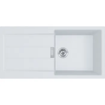 Virtuves izlietne Franke Sirius 2.0 Tectonite S2D 611-100, 100x50 cm, balta 143.0613.639