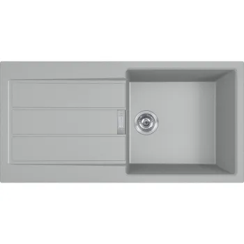 Virtuves izlietne Franke Sirius 2.0 Tectonite S2D 611-100, 100x50 cm, pelēka 143.0651.011