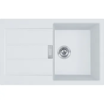 Virtuves izlietne Franke Sirius 2.0 Tectonite S2D 611-78, 78x50 cm, balta 143.0613.581
