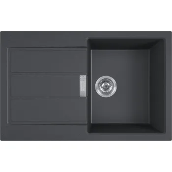 Virtuves izlietne Franke Sirius 2.0 Tectonite S2D 611-78, 78x50 cm, melna 143.0613.582