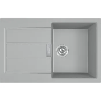 Virtuves izlietne Franke Sirius 2.0 Tectonite S2D 611-78, 78x50 cm, pelēka 143.0613.585
