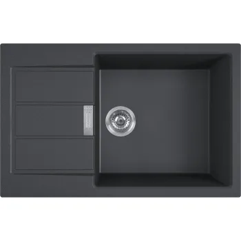 Virtuves izlietne Franke Sirius 2.0 Tectonite S2D 611-78 XL, 78x50 cm, melna 143.0617.613