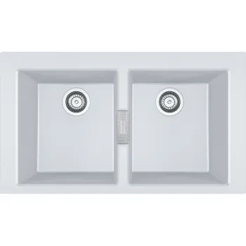 Virtuves izlietne Franke Sirius 2.0 Tectonite S2D 620-86, 86x50 cm, balta 143.0637.160