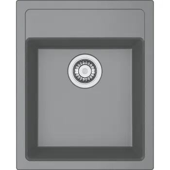 Virtuves izlietne Franke Sirius Tectonite SID 610-40, 43x53 cm, pelēka 114.0503.044