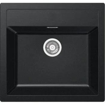 Virtuves izlietne Franke Sirius Tectonite SID 610, 56x53 cm, melna 114.0264.011