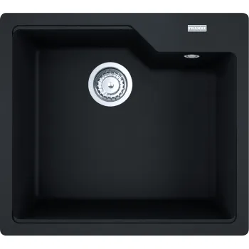 Virtuves izlietne Franke Urban Fragranīta UBG 610-56, 56x50 cm, matēti melna 114.0700.066