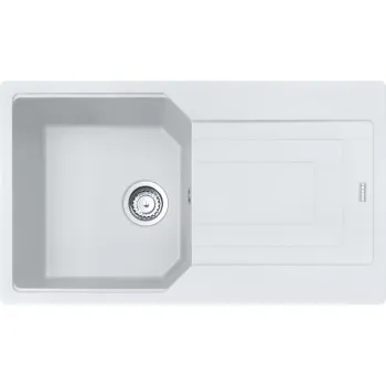 Virtuves izlietne Franke Urban Fragranīta UBG 611-86, 86x50 cm, ledus balta 114.0700.109