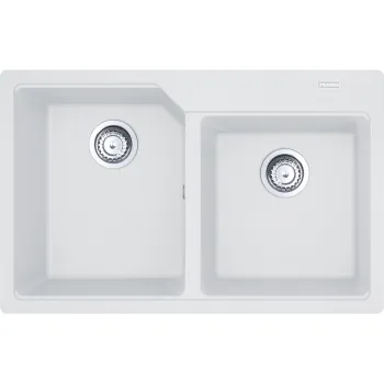 Virtuves izlietne Franke Urban Fragranīta UBG 620-78, 78x50 cm, ledus balta 114.0700.116