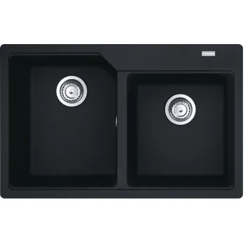 Virtuves izlietne Franke Urban Fragranīta UBG 620-78, 78x50 cm, matēti melna 114.0700.117