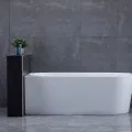Brīvi stāvošā vanna Aqualine Tibera, 170x80 cm, akrila, kreisā, stūra, balta E1026
