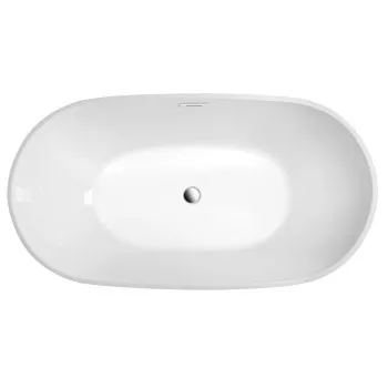 Brīvstāvoša vanna Aqualine, 150x82 cm, Lietā akrila, balta E1850