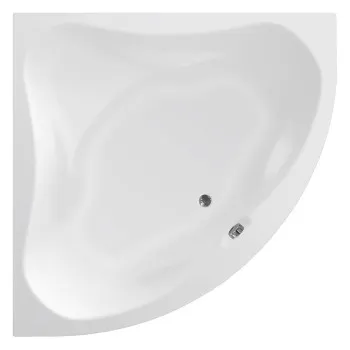 Vanna Aqualine Dunaj II, 140x140x48 cm, akrila, stūra, balta G1340