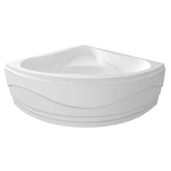 Vanna Aqualine Dunaj II, 140x140x48 cm, akrila, stūra, balta G1340