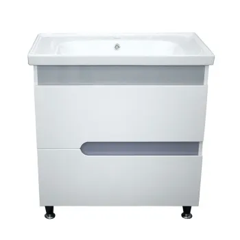 Vannas istabas skapītis Aqualine PREMIUM LUX ar izlietni FRAME 60, metallic