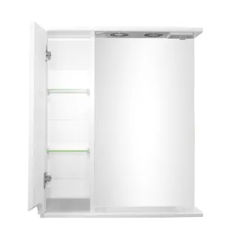 Spoguļskapītis Aqualine PREMIUM LUX 60, kreisais, metallic