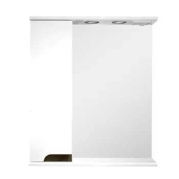 Spoguļskapītis Aqualine PREMIUM LUX 60, kreisais, wenge
