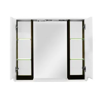 Spoguļskapītis Aqualine PREMIUM LUX 80, wenge
