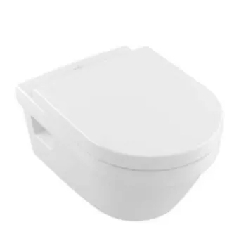 Tualetes poda komplekts Geberit Duofix  rāmis ar Villeroy & Boch Architectura Rimless podu ar SoftClose Vāku, Sigma01 Hroma poga