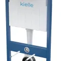 Tualetes poda komplekts Kielle Genesis piekaramais pods Rimless, rāmis ar Hromētu pogu Gemini I un SoftClose Vāku