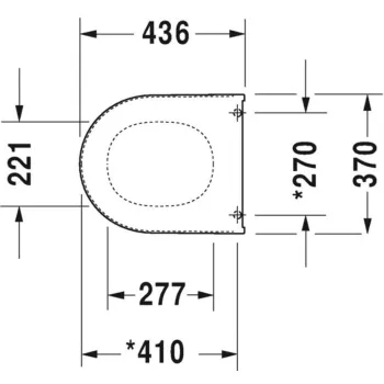 Poda vāks Duravit Darling New ar SoftClose Balts 0069890000
