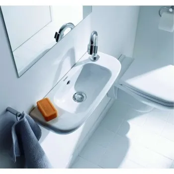 Vannas istabas izlietne Duravit D-Code 50x22cm, Labā Puse Balta Vannas istabas izlietne Duravit D-Code 50x22cm, Labā Puse Balta