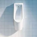 Pisuārs Duravit Starck 3 Rimfree pievads no aizmugures, balts