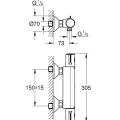 Dušas maisītājs Grohe Grohtherm 800,ar termostatu, iebūvējams, Melns 1022022430