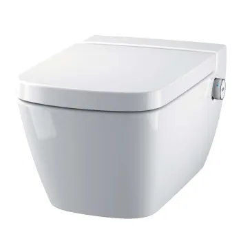 Tualetes poda komplekts Geberit Duofix rāmis ar Tece One Rimless podu ar Bide funkciju, SoftClose Vāku, Sigma01 Balta poga