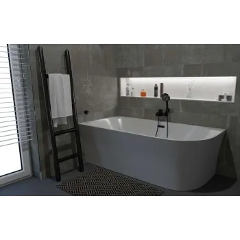Brīvi stāvoša vanna Kielle Idolio 170x80cm, akrila, kreisā puse, balta 1122453L0