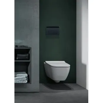 Poga iebūvējamam rāmim Geberit Delta 50, Dual Melns 115.119.DW.1 Poga iebūvējamam rāmim Geberit Delta 50, Dual Melns 115.119.DW.1