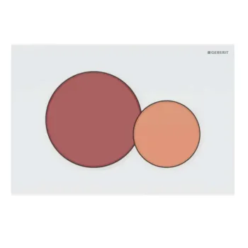 Poga iebūvējamam rāmim Geberit Sigma01 Tumši sarkana/oranža/balta 115.770.FY.5