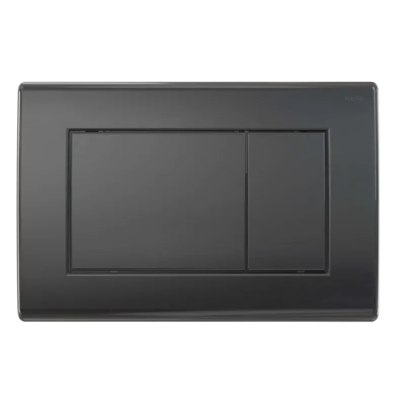 Tualetes poda komplekts Kielle Genesis rāmis ar Villeroy & Boch Architectura podu, SoftClose vāku, ar Melnu Gemini IIIL pogu 11AK5102