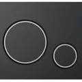 Tualetes poda komplekts Kielle Genesis rāmis ar Villeroy & Boch Architectura podu, SoftClose vāku, ar Melnu Gemini II pogu 11AK5103