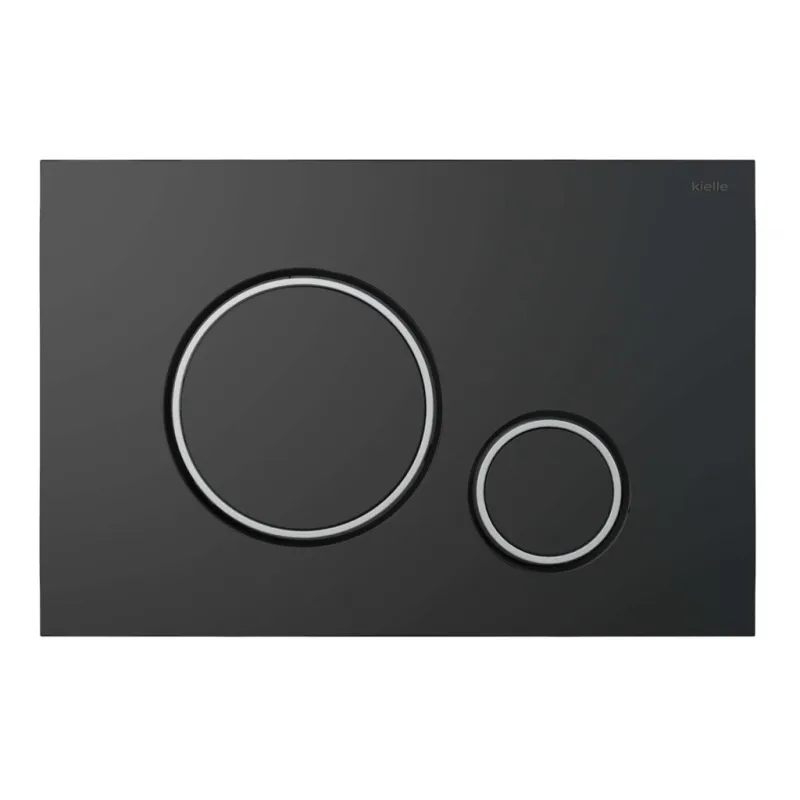 Tualetes poda komplekts Kielle Genesis rāmis ar Villeroy & Boch Architectura podu, SoftClose vāku, ar Melnu Gemini II pogu 11AK5103