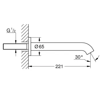 Vannas maisītāja izteka GROHE Essence New PVD virsma, brushed cool sunrise 13449GN1