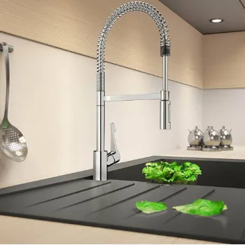 Virtuves maisītājs Hansgrohe Cento XXL Semi-Pro, 2jet lokanu izvadu, Hromēts 14806000