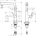 Virtuves maisītājs Hansgrohe Metris Select M71 260 1j  14847000 Hromēts