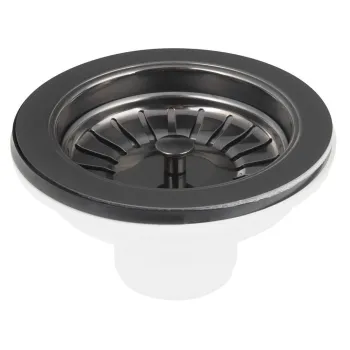 Izplūde izlietnei Bruckner 6/4", nerūsējošais tērauds/melns metāls 155.121.6