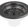 Izplūde izlietnei Bruckner 6/4", nerūsējošais tērauds/melns metāls 155.121.6