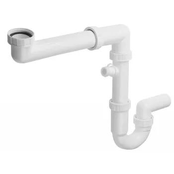 Sifons virtuves izlietnei Bruckner Vietu taupošs ar 6/4" atzaru, DN40, balts 155.125.0