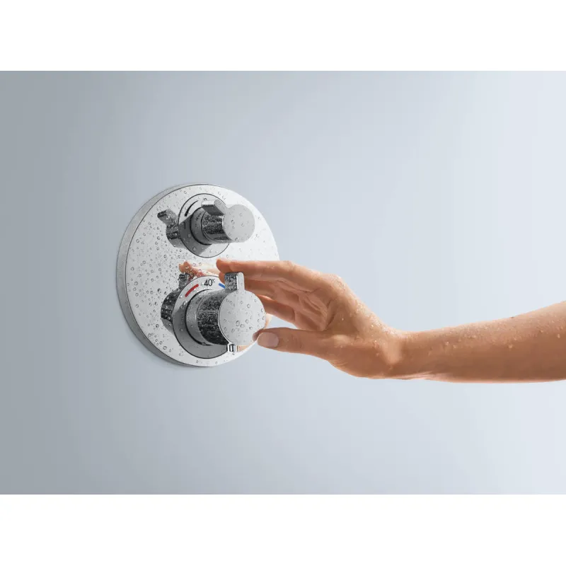 Dušas maisītājs Hansgrohe Ecostat S iebūvējams ar termostatu Hromēts 15757000