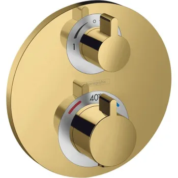 Dušas maisītājs Hansgrohe Ecostat S iebūvējams ar termostatu Polished Gold Optic 15758990