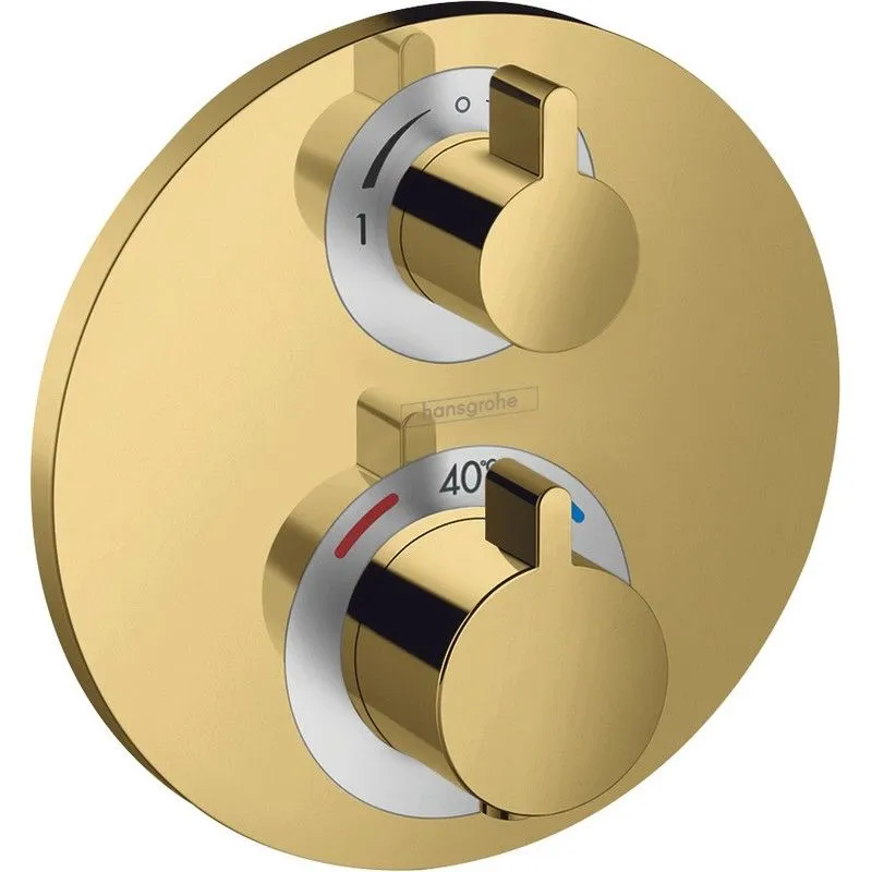 Dušas maisītājs Hansgrohe Ecostat S iebūvējams ar termostatu Polished Gold Optic 15758990
