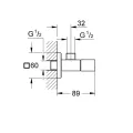 Dušas izvads GROHE Eurocube StarLight® apdare, Hromēts 22013000