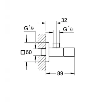 Dušas izvads GROHE Eurocube StarLight® apdare, Hromēts 22013000